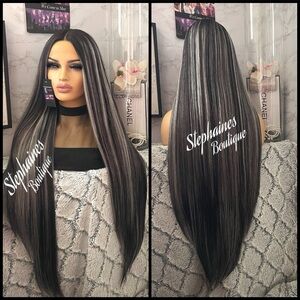 Human Hair Blended Lace Front Wig